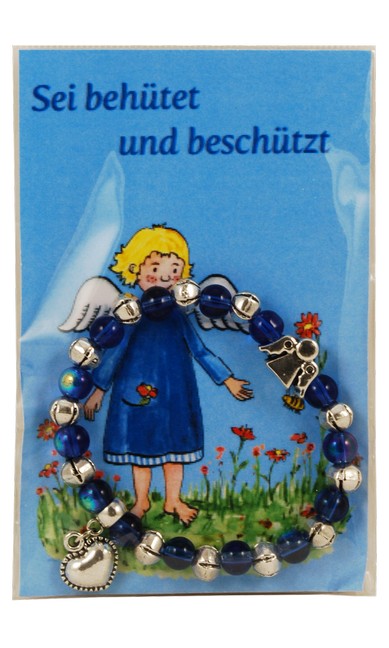 Kinderarmband - Sei behütet und beschützt & Blau Kinderarmband - Sei behütet und beschützt & Blau