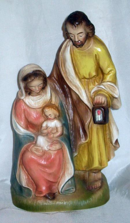 Blockkrippe - Maria sitzend Blockkrippe - Maria sitzend