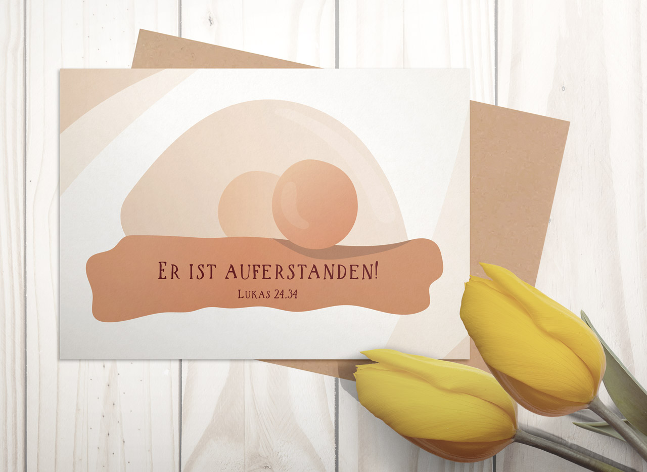 Osterkarte - Er ist Auferstanden Osterkarte - Er ist Auferstanden