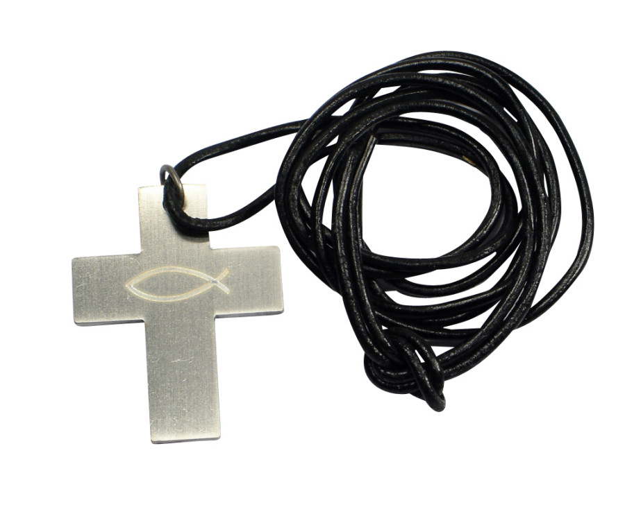 Lederband - Fischkreuz Lederband - Fischkreuz