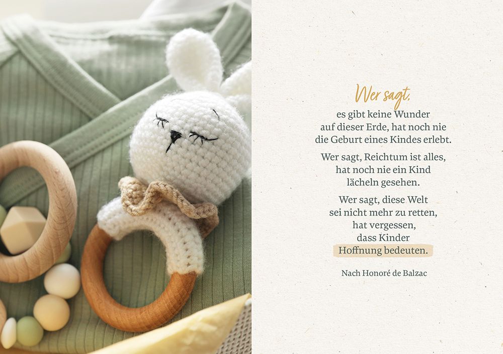 Geschenkbuch zur Geburt - Willkommen im Leben