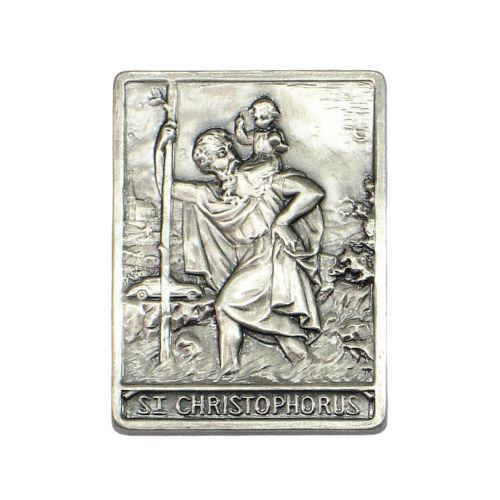 Christophorus-Plakette - Rechteckig Christophorus-Plakette - Rechteckig