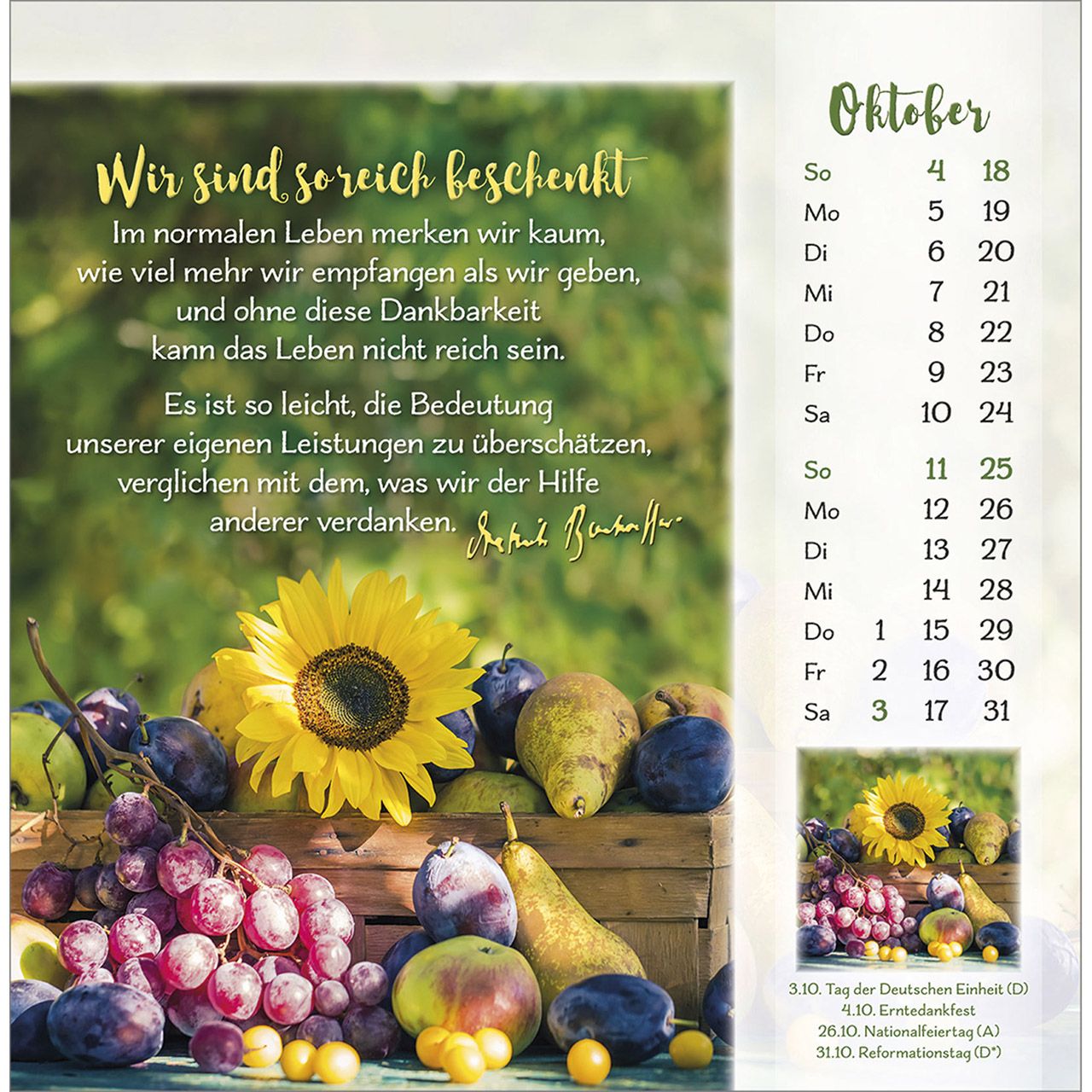 Tischkalender - Gott ist für dich & 2026