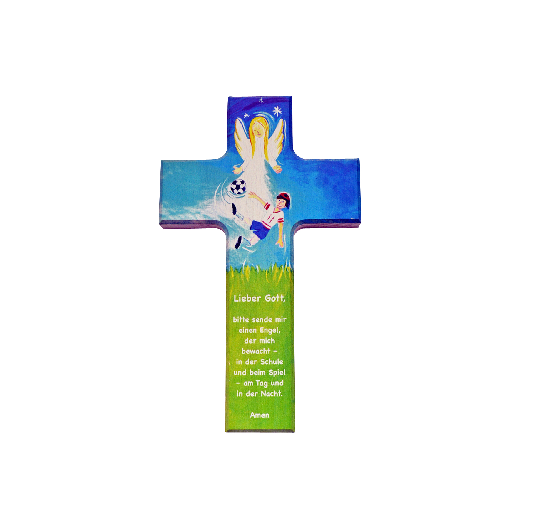 Kinderkreuz - Engel & Fußball Kinderkreuz - Engel & Fußball
