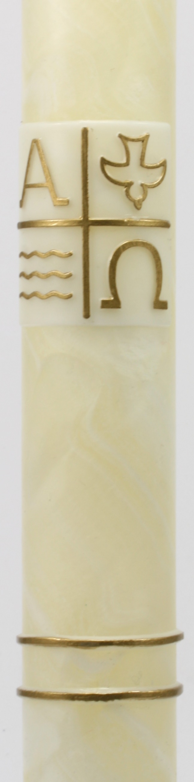 Taufkerze - Bienenwachs & Ornamente Taufkerze - Bienenwachs & Ornamente