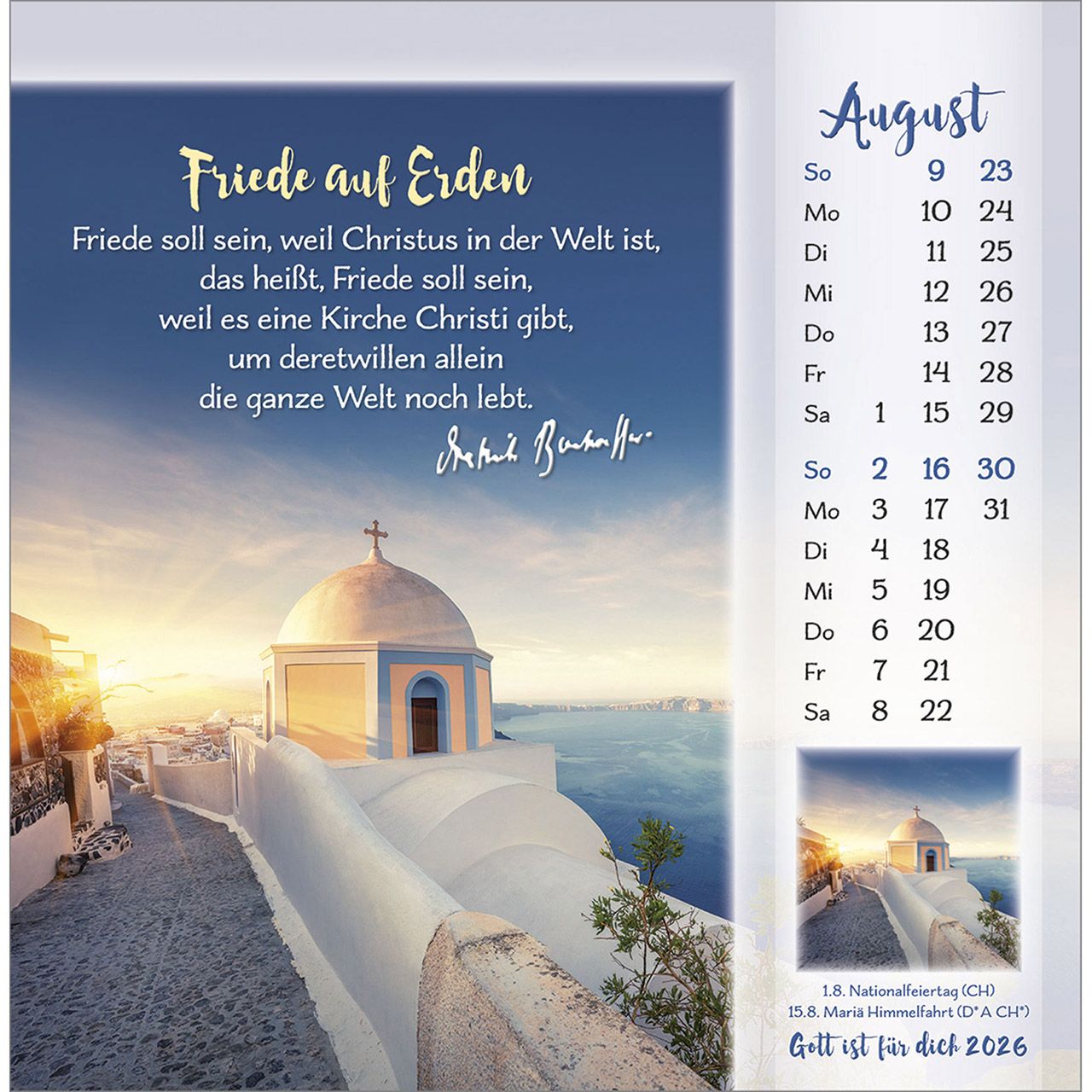 Tischkalender - Gott ist für dich & 2026