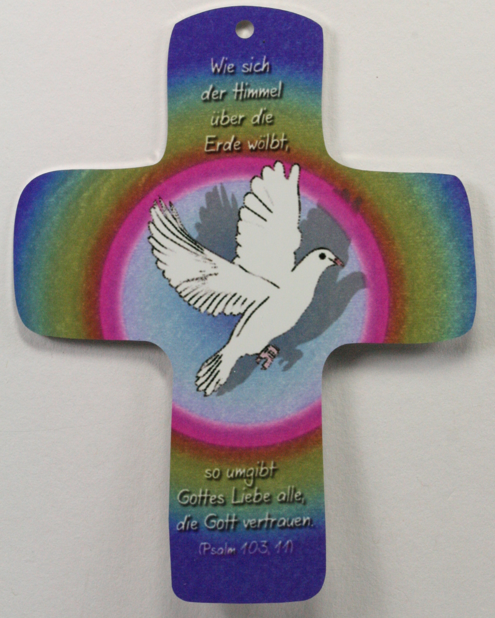 Holz-Kreuz - Taube & Gottes Liebe Holz-Kreuz - Taube & Gottes Liebe