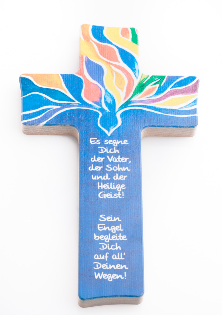 Holzkreuz - Taube & Gott segne dich Holzkreuz - Taube & Gott segne dich