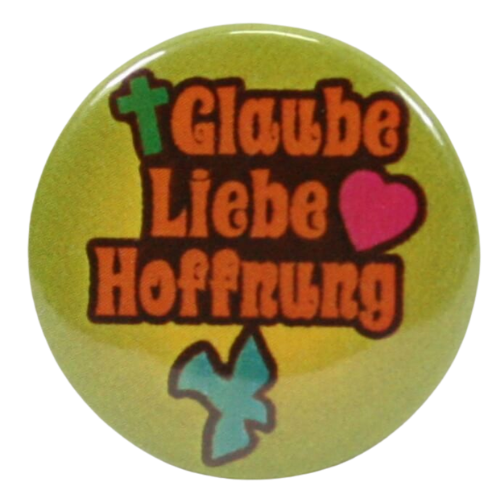 Anstecker - Button & Glaube Liebe Hoffnung