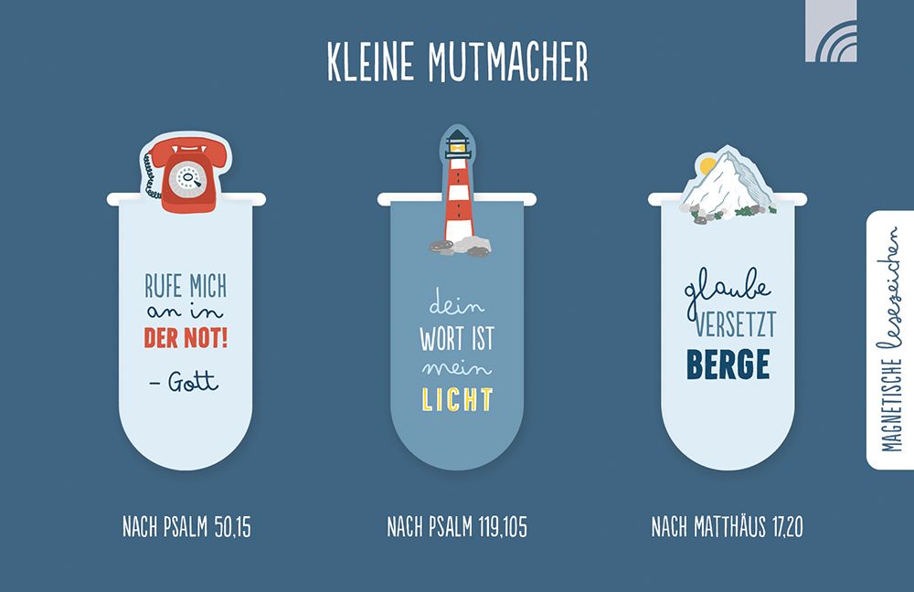 Magnet-Lesezeichen-Set - Kleine Mutmacher