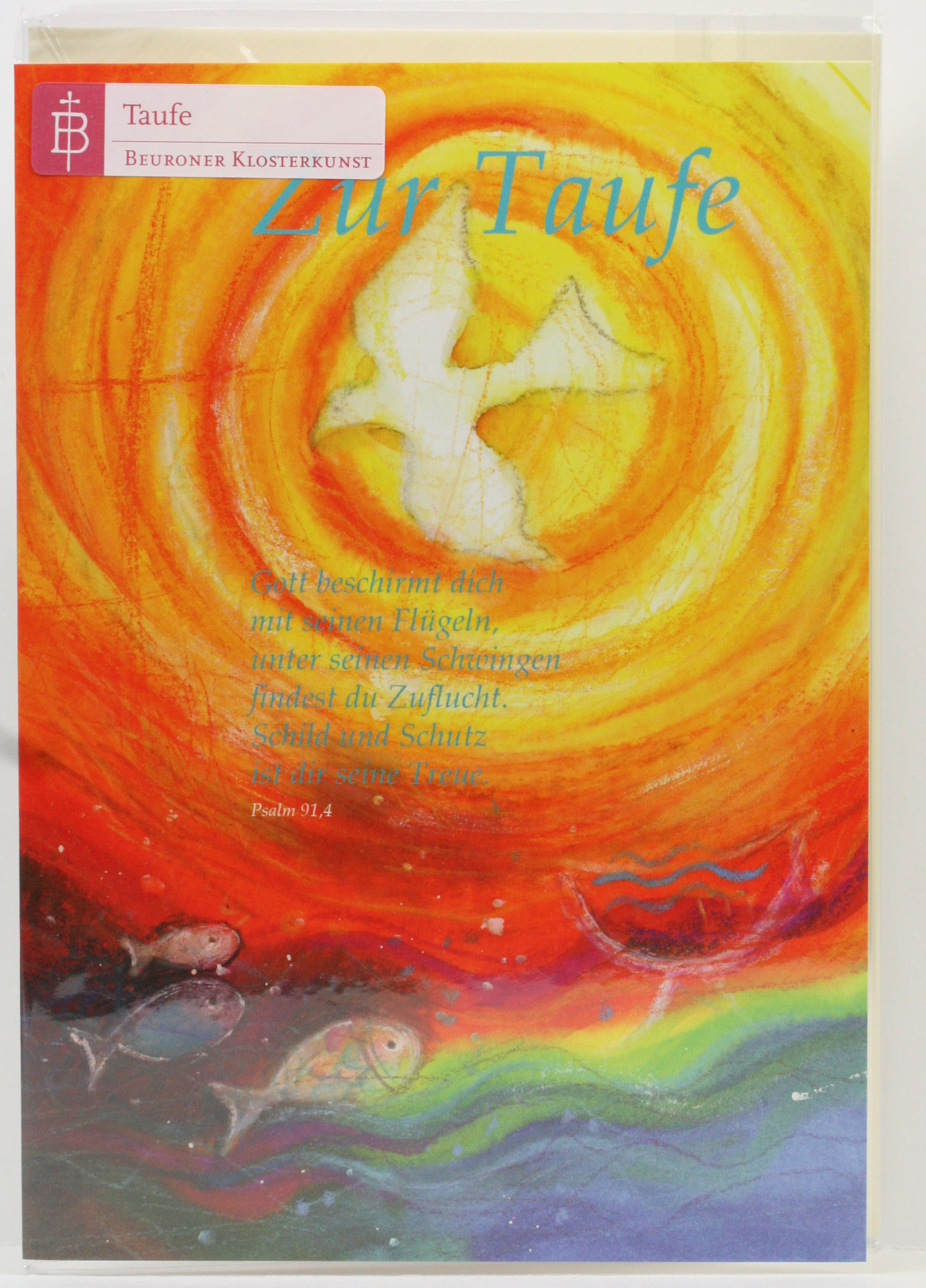 Taufkarte - Sonnentag & Taube Taufkarte - Sonnentag & Taube