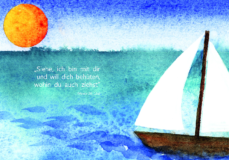 Karte zur Kommunion – Siehe, ich bin mit dir…
