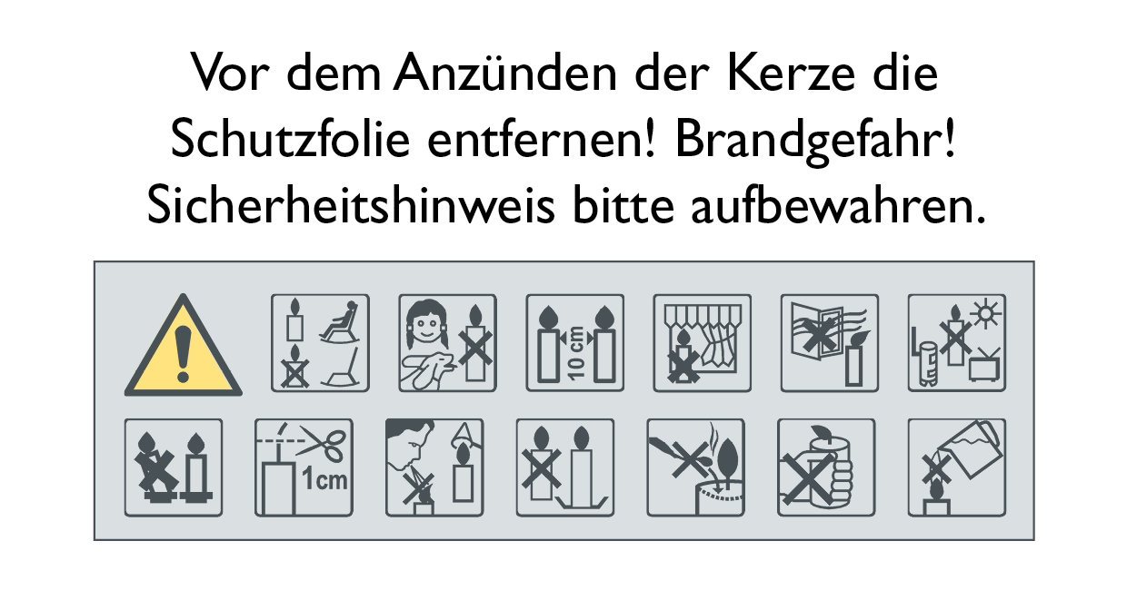 Taufkerze - Regenbogen & Symbole