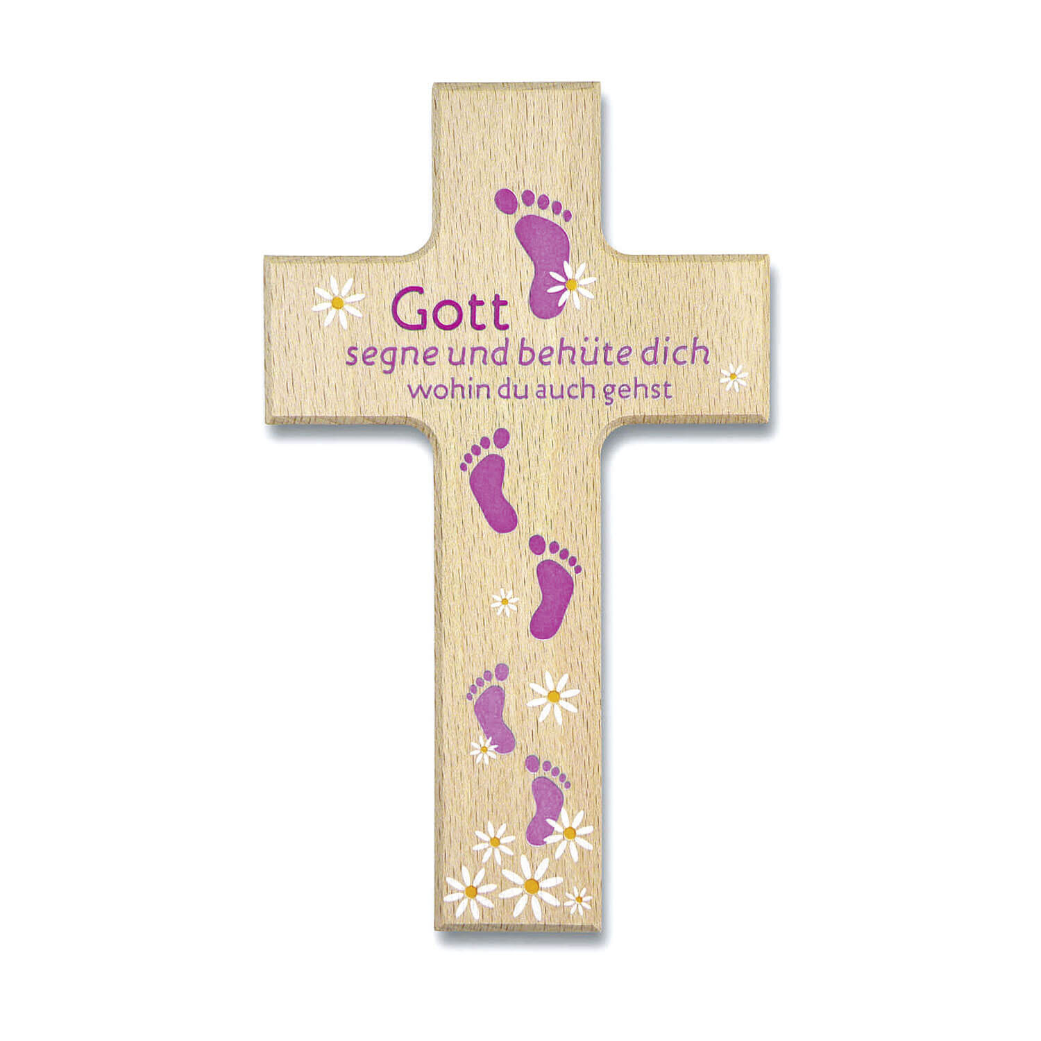 Kinderkreuz - Gott segne und behüte dich & Pink Kinderkreuz - Gott segne und behüte dich & Pink