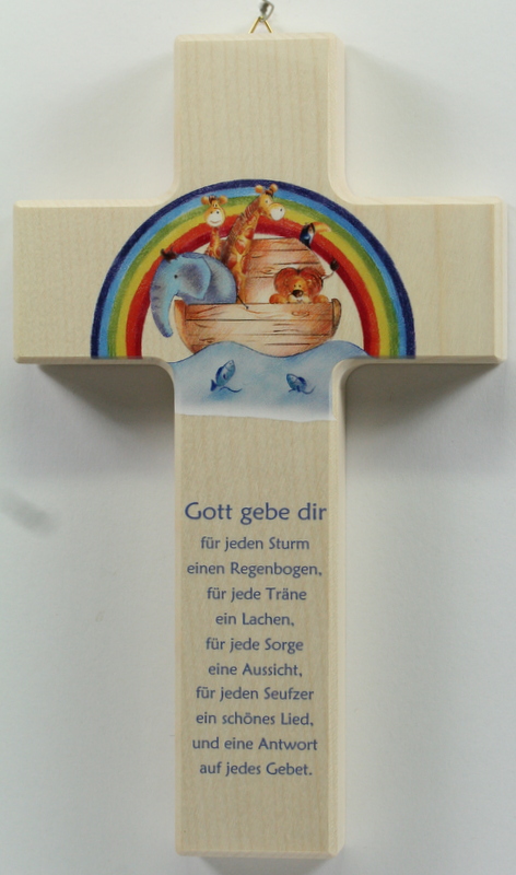 Kinderkreuz -  Arche Noah & Regenbogen Kinderkreuz -  Arche Noah & Regenbogen