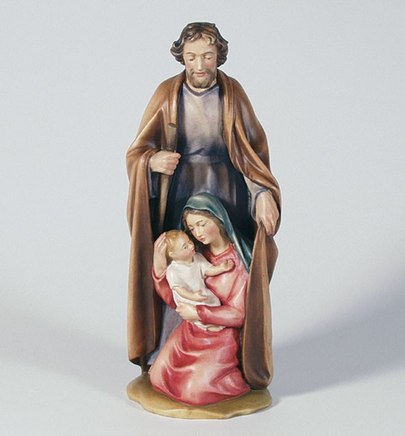 Blockkrippe - Bunt bemalt Blockkrippe - Bunt bemalt