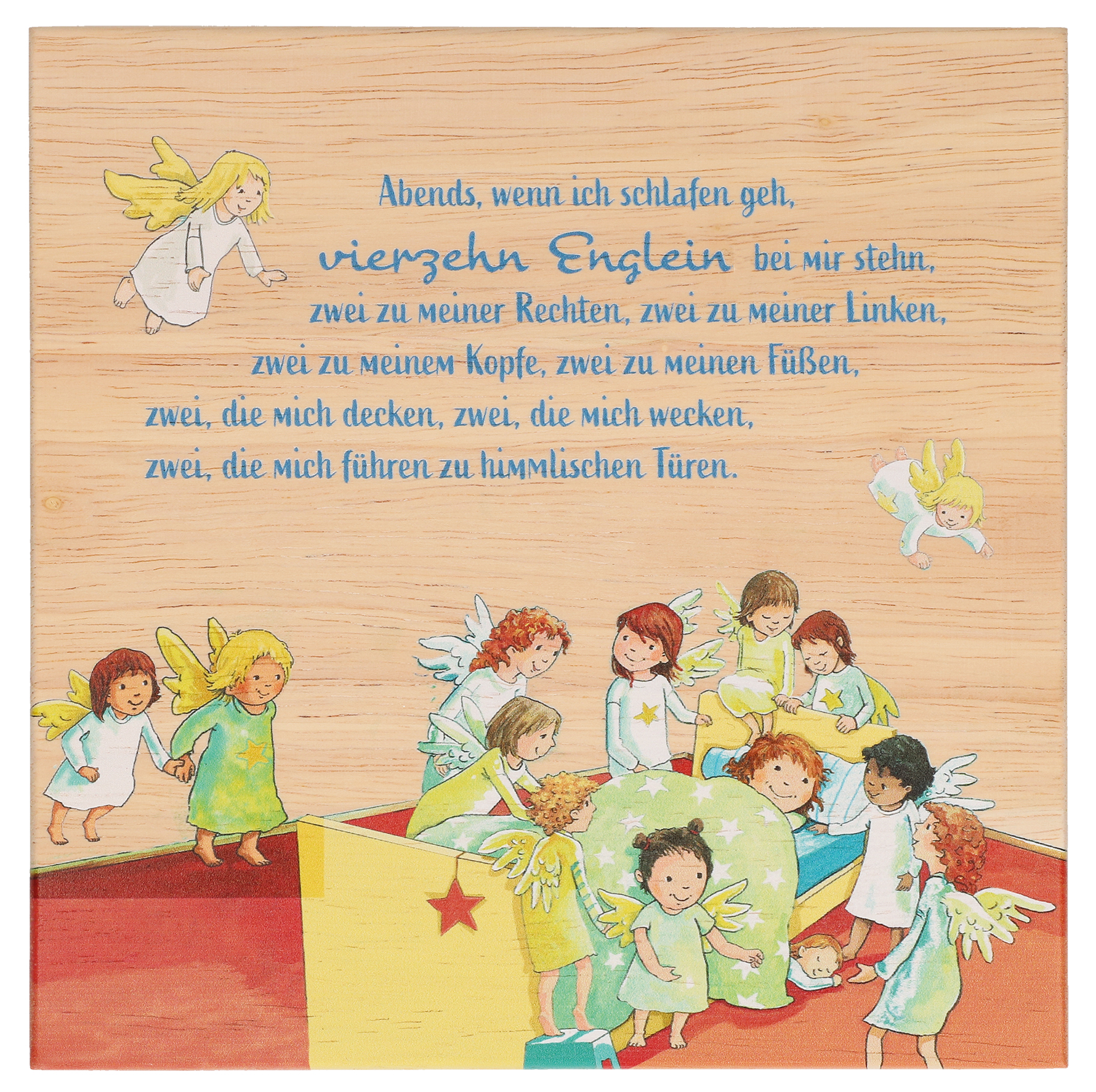 Holztafel - Vierzehn Englein &  Eiche
