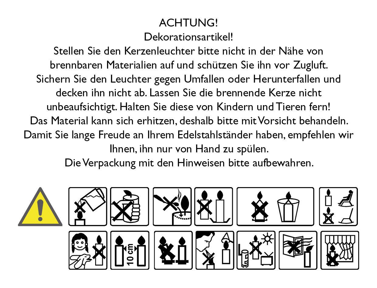 Kerzenständer - Schlicht & Beige